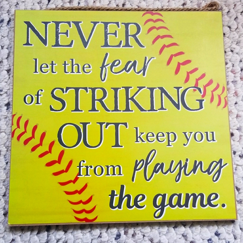 12x12 softball plaque